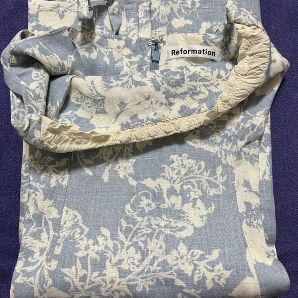 Reformation Aperol Linen Dress - Porcelain - Picture 4 of 7